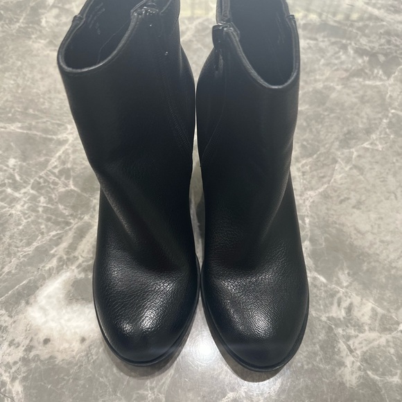 Parker & Sky Black Chunky Boots Zippy Charm Women’s Size 6M - Picture 4 of 5